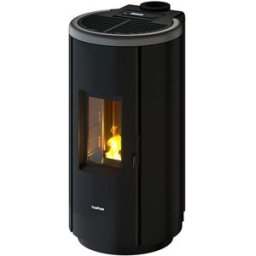 FREEPOINT Estufa Pellets Chrome Airtight Wi-Fi 7 kW. Titanio