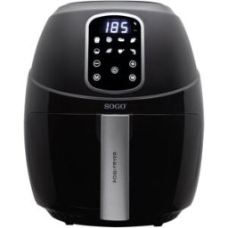 Sogo Freidora de aire con capacidad de 3,5 litros. Negro