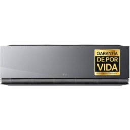 LG Aire acondicionado Split 1x1 Inverter con 3.010 frig-h y 3.440 kcal-h, WiFi - MIRROR12X.SET. Antracita espejo