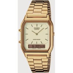 Casio Reloj de hombre Vintage AQ-230GA-9DMQYES de acero dorado. Oro