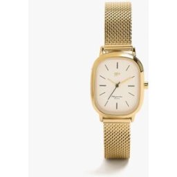 Parfois Reloj de mujer de acero inoxidable en liso. Dorado