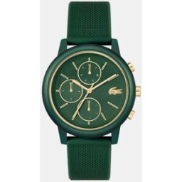 Lacoste Reloj de hombre 12.12. Move de silicona verde. Verde
