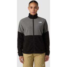The North Face Forro polar de peso grueso de mujer Glacier . (L) Negro / Gris