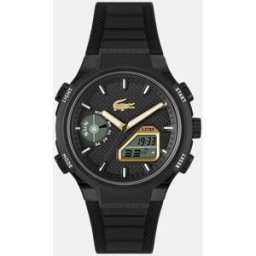 Lacoste Watches Reloj de hombre LC33 2011435 de silicona negro. Negro