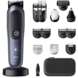 Braun Recortadora corporal Series 7 AIO7580, Todo en uno. Azul