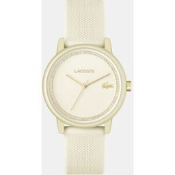 Lacoste Reloj de mujer 12.12 Go 2001288 de silicona blanco. Blanco