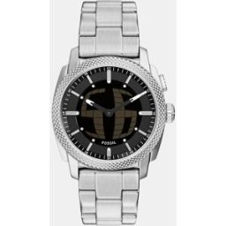 Fossil Reloj de hombre machine de acero. Plateado