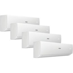 HAIER Aire acondicionado Multisplit 4x1 Inverter con 2.236 frig-h + 2.236 frig-h + 2.236frig-h + 3.010 frig-h - Flexis S 25+25+25+35-75 Blanc. Blanco