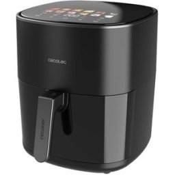 Cecotec Freidora de aire Cecofry&Grill Duoheat 6500 con doble resistencia. Negro