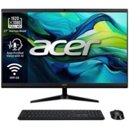 Acer All in One Aspire C27-2G, Intel Core 5 120U, 16GB, 1TB SSD, 27", W11. Negro