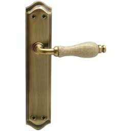 JANDEL Juego Manilla con Placa y con Porcelana 256 x 140 x 60 mm. Blanco roto