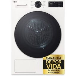 LG Secadora 9kg con bomba de calor Dual Inverter - RHX5009TLB. Blanco