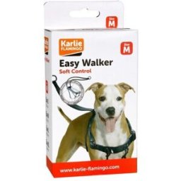 Arnés Karlie Flamingo para perros Easy Walker. (M) Negro