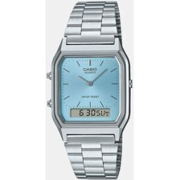 Casio Reloj hombre Vintage AQ230A2A1MQYES de acero. Plata