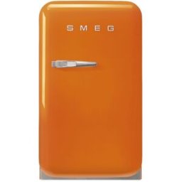 SMEG Frigorífico 1 puerta , 34 litros, Frío estático, Naranja, apertura a la derecha - FAB5ROR6. Naranja