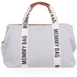 Childhome Bolso Maternidad Mommy Bag Signature Canvas. Blanco roto niño