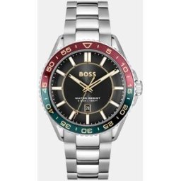 Boss Reloj de hombre Runner 3H 1514210 de acero. Plata