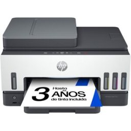 HP Impresora Multifunción Rellenable Tinta Smart Tank 7605, Fax y Wi-Fi. Blanco / Negro
