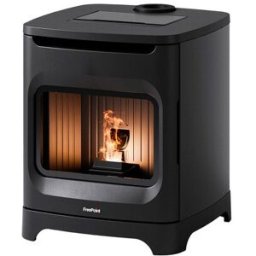 FREEPOINT Estufa Pellets Flos 6 kW. Negro