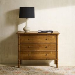El Corte Inglés Cómoda de madera de pino con 3 cajones Bamboo . Natural