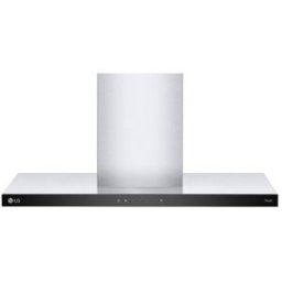 LG Campana decorativa con 3 velocidades, 800m3-h capacidad de extracción, 89,9 cm, - HCEZ3626S (Reacondicionado Grado B). Inox / Negro