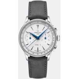 Certina Reloj de hombre Ds-1 Chrono C0294621601100 automático de piel. Blanco