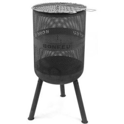BONFEU Chimenea de Leña Exterior Bonves 45. Negro