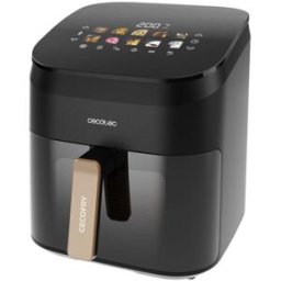 Cecotec Freidora de aire Cecofry&Grill Smokin 6500 capacidad 6,5L. Negro