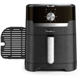 Moulinex Freidora sin aceite y grill EZ5018 Fry & Grill XL de 4,2 L. Negro