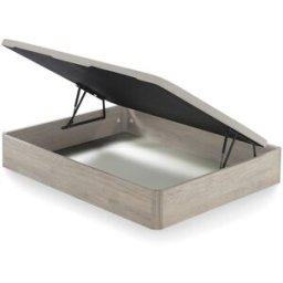 Ecus Canapé abatible de madera con apertura lateral Sora . (Cama 135 x 190 cm) Ártico