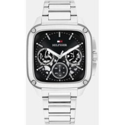 Tommy Hilfiger Reloj de hombre Herald Skeleton 1710758 de acero. Negro