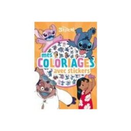 Hachette stitch - mes coloriages avec stickers - disney