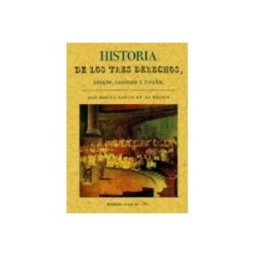 Libreria Maxtor S.l historia de los tres derechos romano canonico y español (ed. fac simil