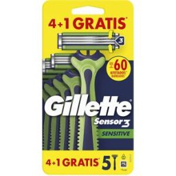 Gillette SENSOR3 Sensitive cuchilla afeitar desechable 5 u