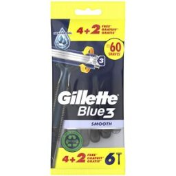 Gillette Blue 3 cuchilla afeitar desechables 6 u