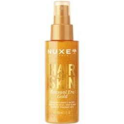Nuxe Sensual Era Gold bruma perfumada iluminadora para cuerpo y cabello 100 ml