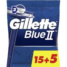 Gillette Blue II cuchilla afeitar desechables 20 u