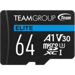 Team Group Tarjeta de Memoria Elite MicroSDXC A1 UHS-I U3 V30 64GB