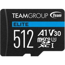 Team Group Tarjeta de Memoria Elite MicroSDXC A1 UHS-I U3 V30 512GB