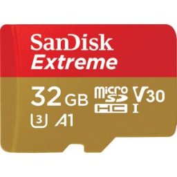 SanDisk Tarjeta de Memoria Extreme MicroSDHC C10 A1 UHS-I 32GB