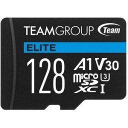 Team Group Tarjeta de Memoria Elite MicroSDXC A1 UHS-I U3 V30 128GB