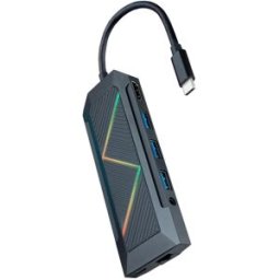 Nanocable Hub USB-C 3x USB-A / USB-C PD 3.0 (100W) / HDMI / RJ45 / TF / SD / Audio