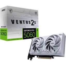 MSI Tarjeta Gráfica GeForce® RTX 5060 VENTUS 2X OC WHITE 8GB GDDR7 DLSS4