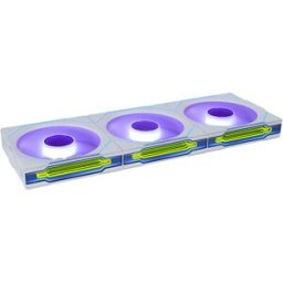 Lian-Li Ventilador UNI FAN SL120 Infinity Wireless RGB Reverse Blade PWM Blanco 120mm (Pack 3)