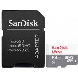 SanDisk Tarjeta de Memoria MicroSDHC/SDXC UHS-I C10 A1 U1 64GB
