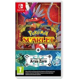 Nintendo Juego Switch Pokémon Scarlet + DLC The Hidden Treasure of Area Zero