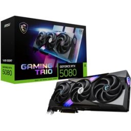 MSI Tarjeta Gráfica GeForce® RTX 5080 GAMING TRIO OC 16GB GDDR7 DLSS4