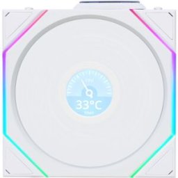 Lian-Li Ventilador UNI FAN TL120 LCD Wireless RGB PWM Blanco 120mm