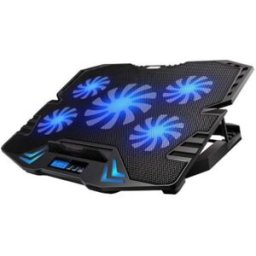 Ewent Refrigeradora para Portátiles con 5 Ventiladores Silenciosas até 17'' + 2 USB