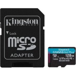 Kingston Tarjeta de Memoria Canvas Go! Plus Gen4 200MB/s MicroSDXC UHS-I U3 V30 A2 128GB